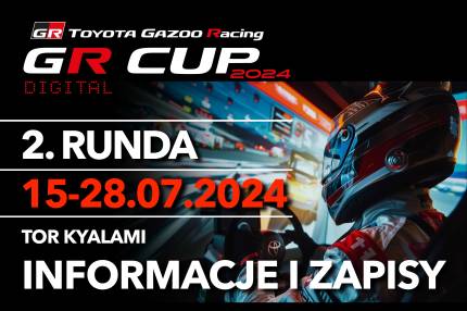 Informacje i zapisy do 2. rundy TOYOTA GR CUP DIGITAL - 15-28.07.2024  - Kyalami - Toyota Supra